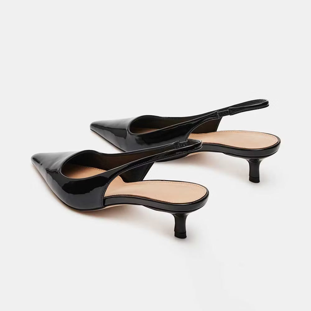 Zebrina Décolleté Slingback Tacco Kitten