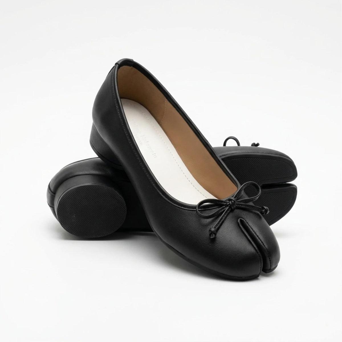 Tabika Décolleté Punta Divisa - Nero
