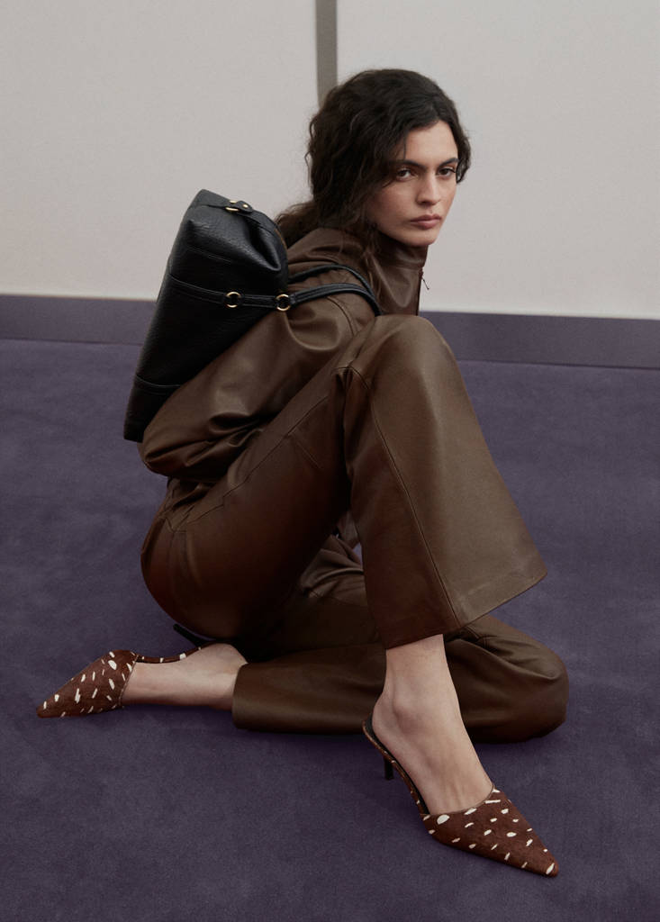Bambetta Sandalo Slingback in Cavallino - Marrone Medio
