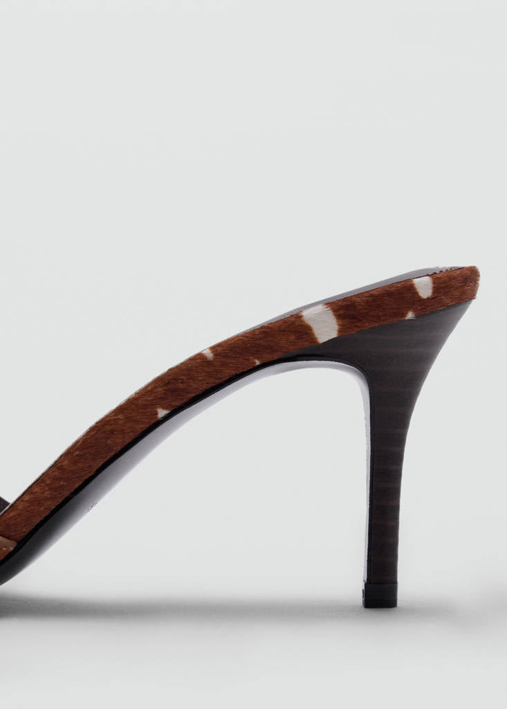 Bambetta Sandalo Slingback in Cavallino - Marrone Medio