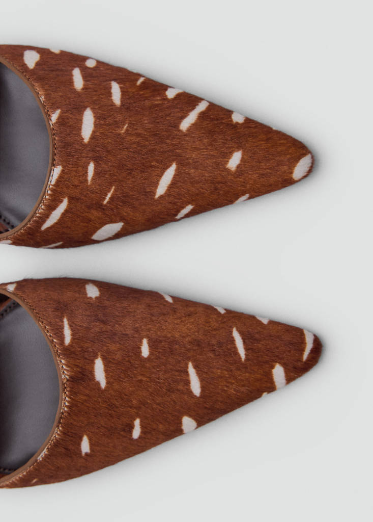 Bambetta Sandalo Slingback in Cavallino - Marrone Medio