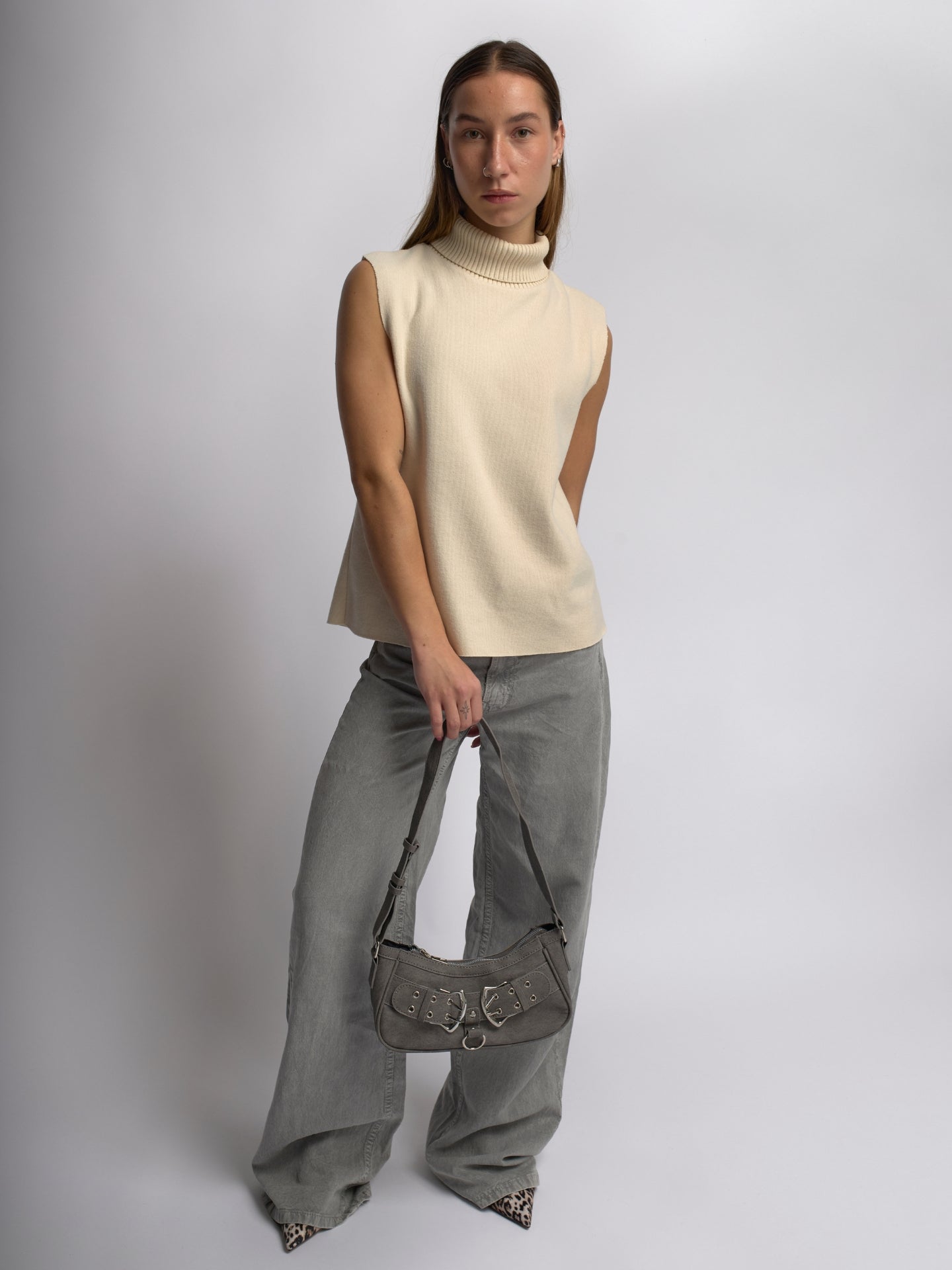 Zavelle Mini Borsa a Tracolla - Grigio