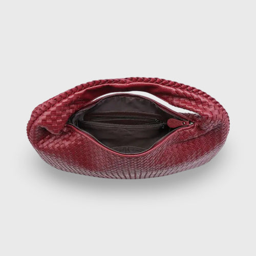 Coralena Borsa a Spalla Oversize - Rosso