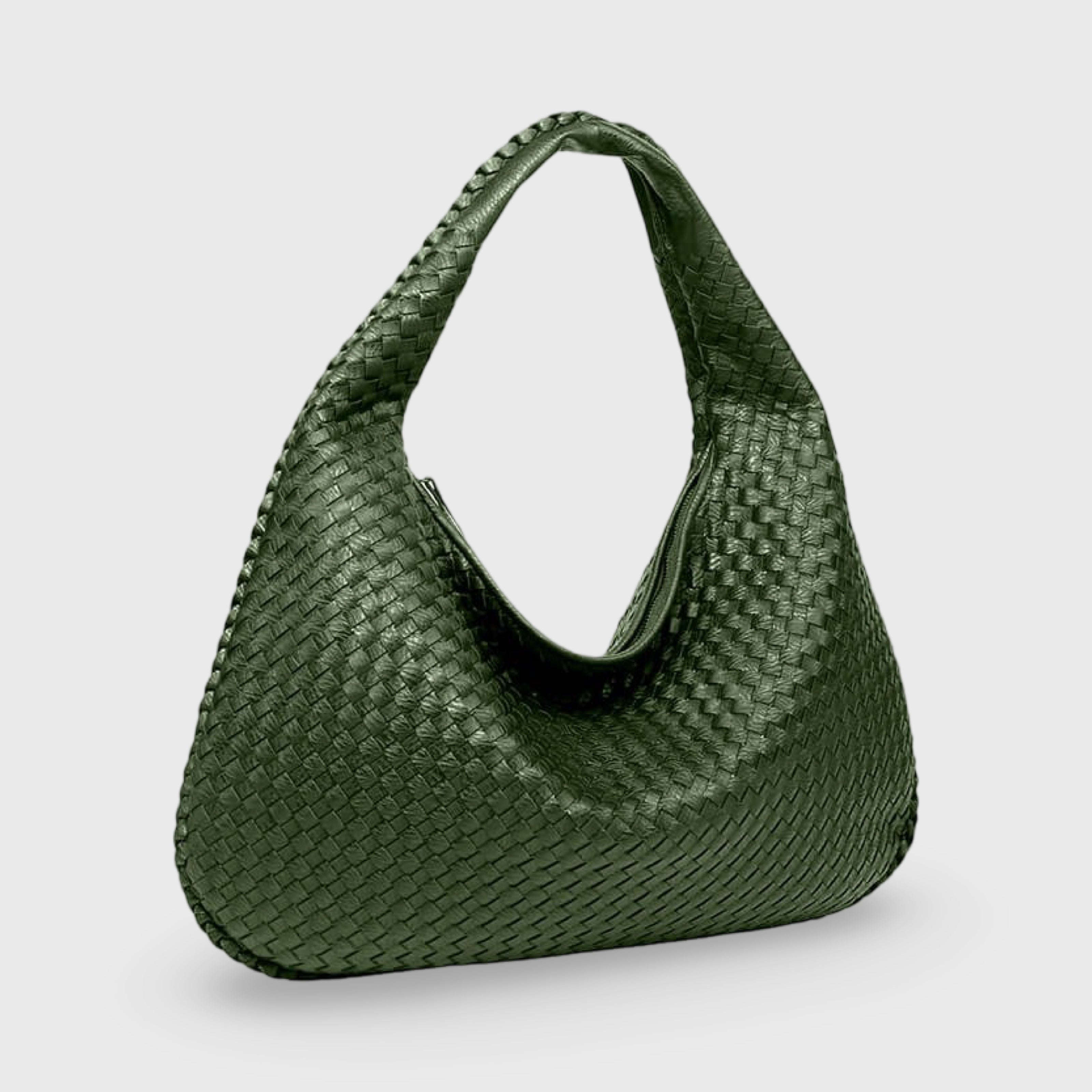 Coralena Borsa a Spalla Oversize - Verde