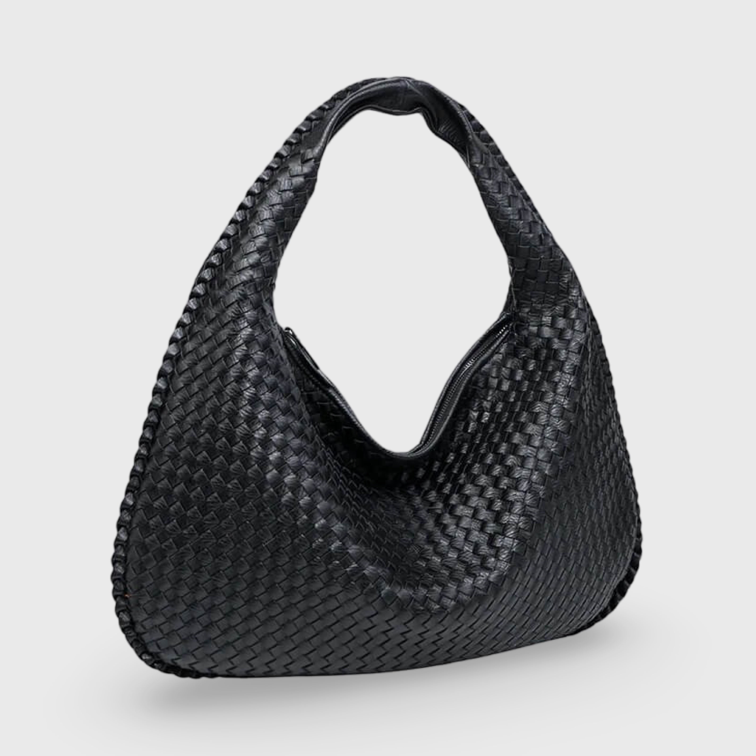 Coralena Borsa a Spalla Oversize - Nero