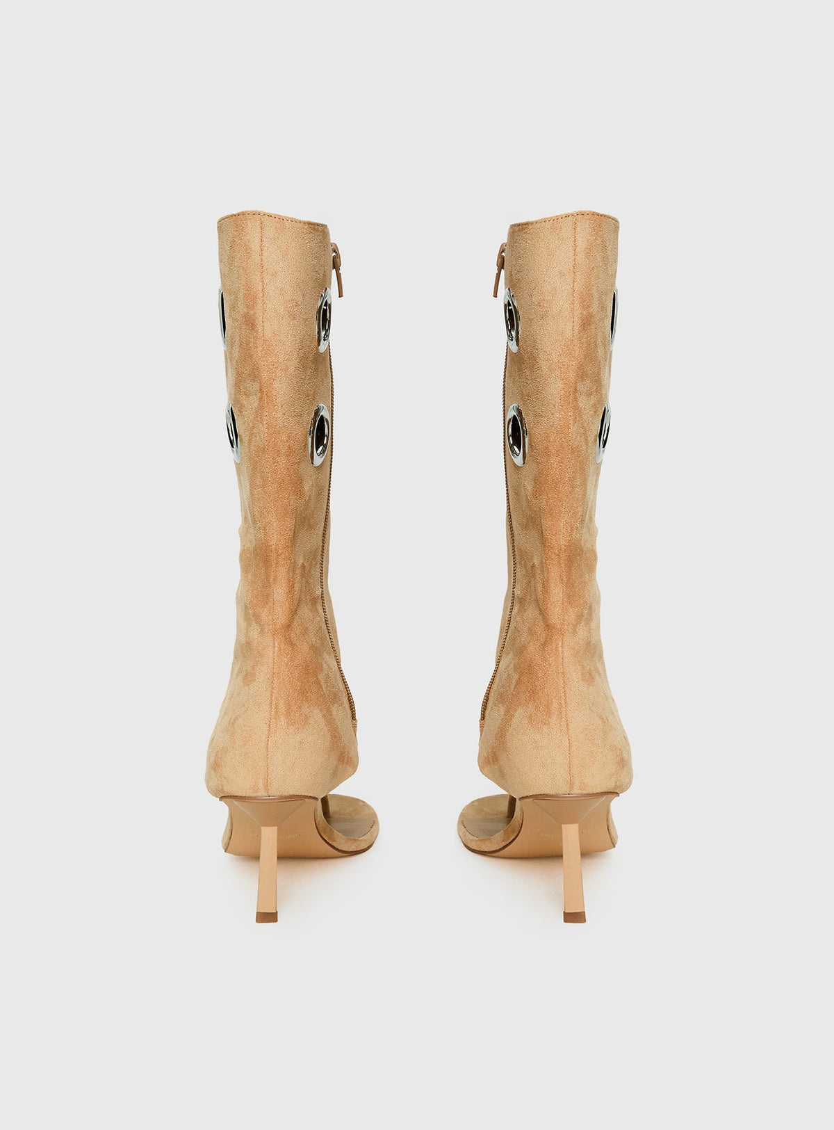 Talvessina Sandalo Infradito con Zip - Cammello