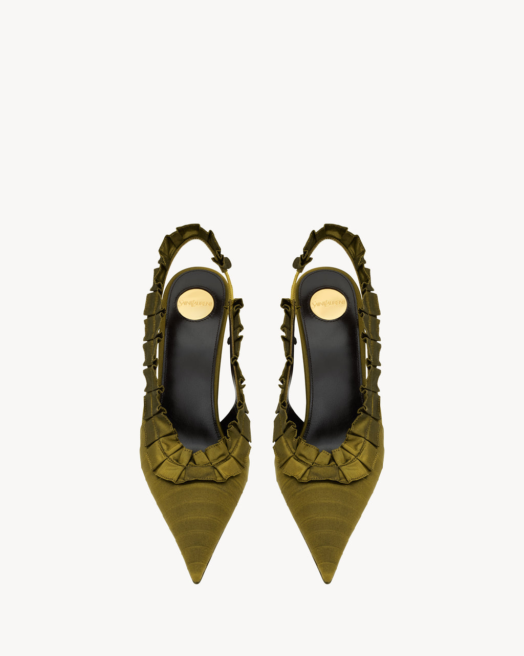 Madelina Décolleté Slingback in Seta - Cuba Gold