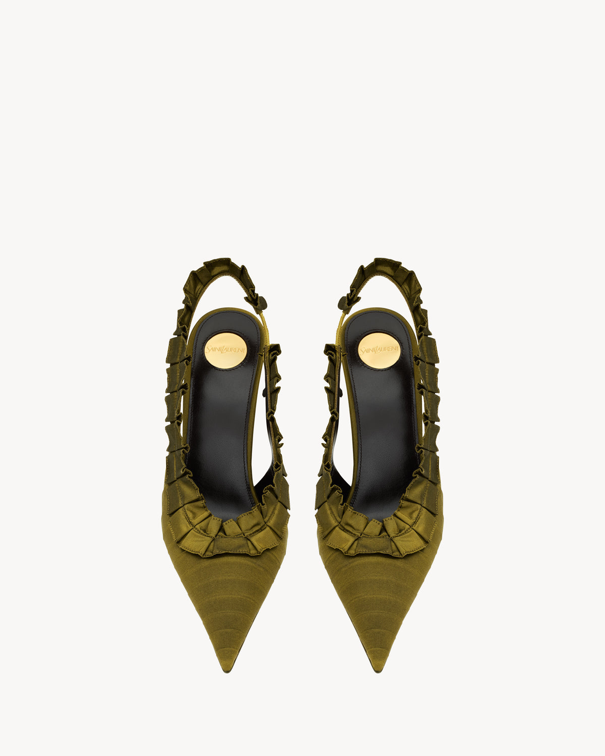 Madelina Décolleté Slingback in Seta - Cuba Gold