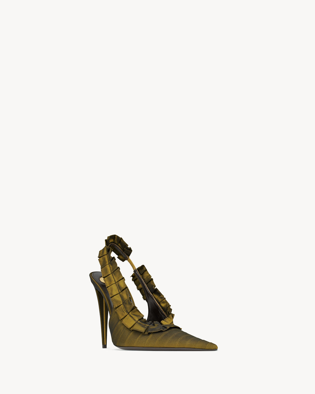 Madelina Décolleté Slingback in Seta - Cuba Gold