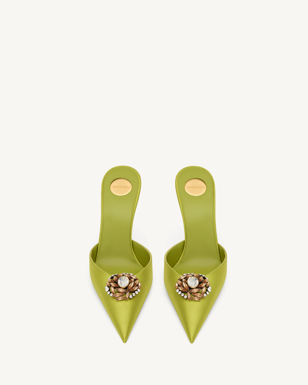 Cosmara Mule con Cristalli - Verde Lime