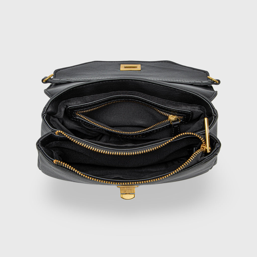 Selvina Mini Borsa a Tracolla - Nero Vintage