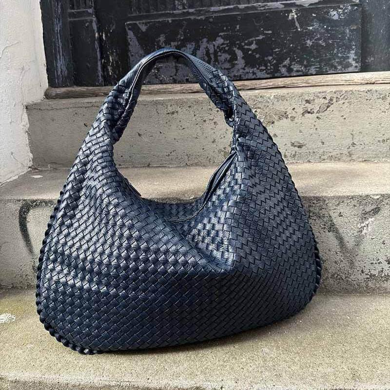 Coralena Borsa a Spalla Oversize - Blu