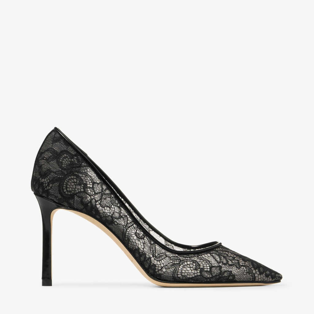 Romilda Décolleté con Punta a Mandorla - Nero