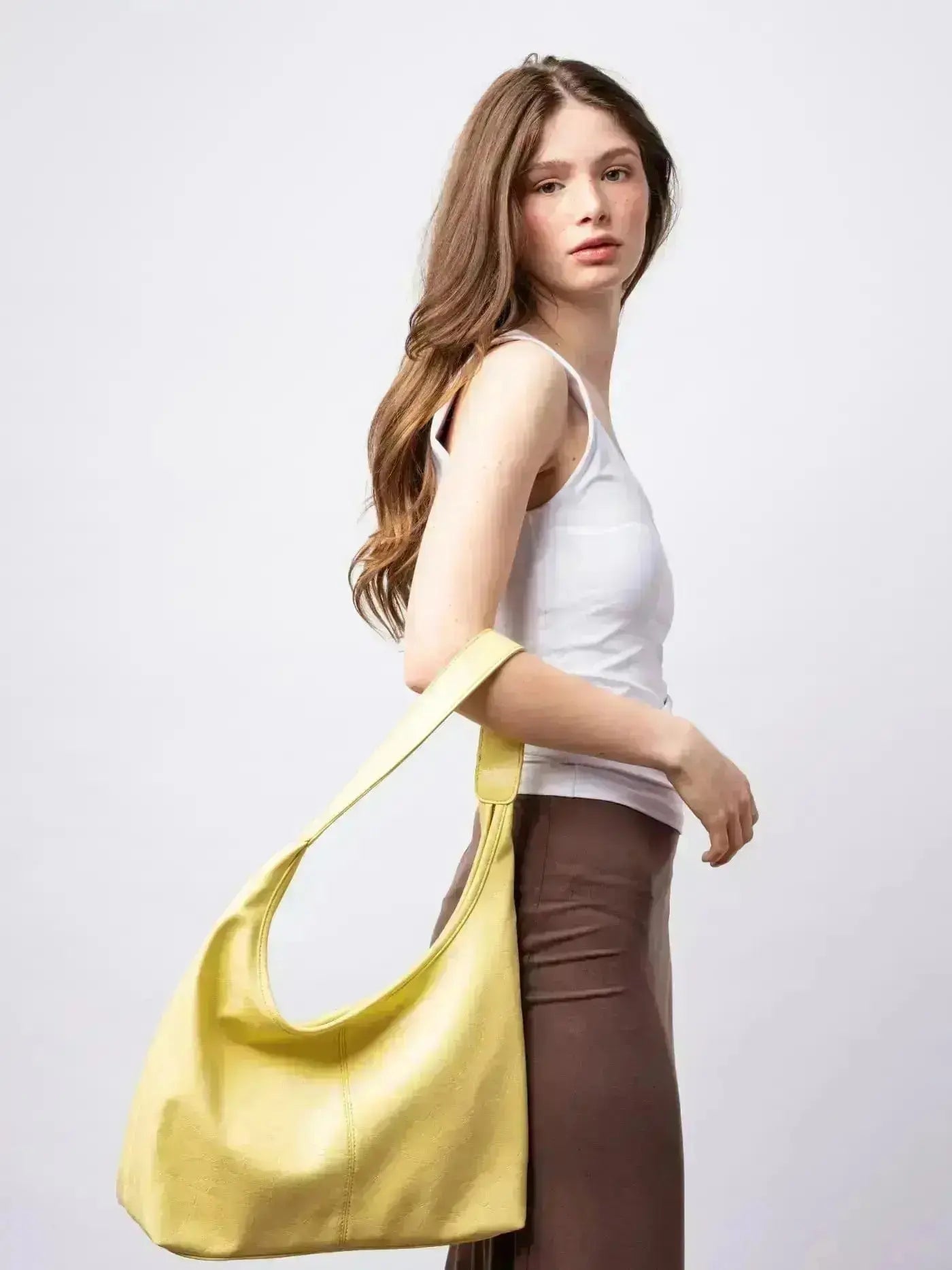 Ondrina Borsa Shopper - Giallo Pastello
