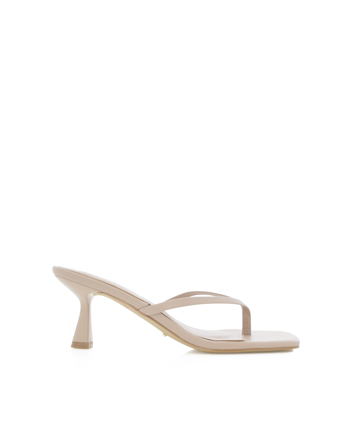 Talvia Sandalo Infradito con Tacco - Nude