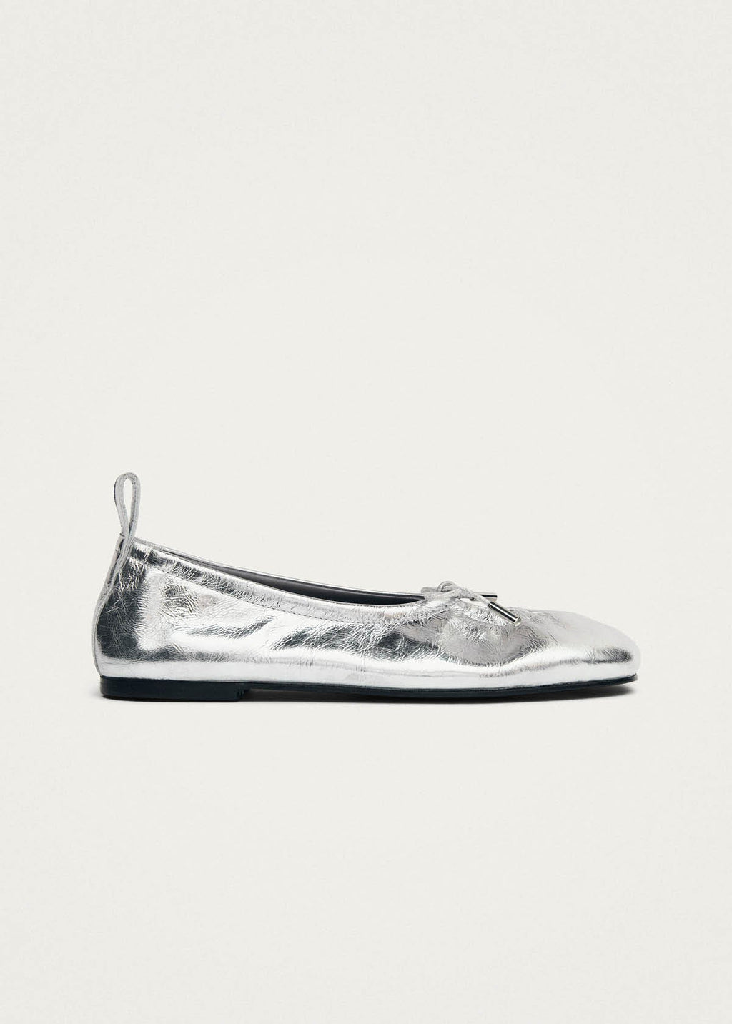 Rosalinda Ballerina Elastica Metallizzata - Argento