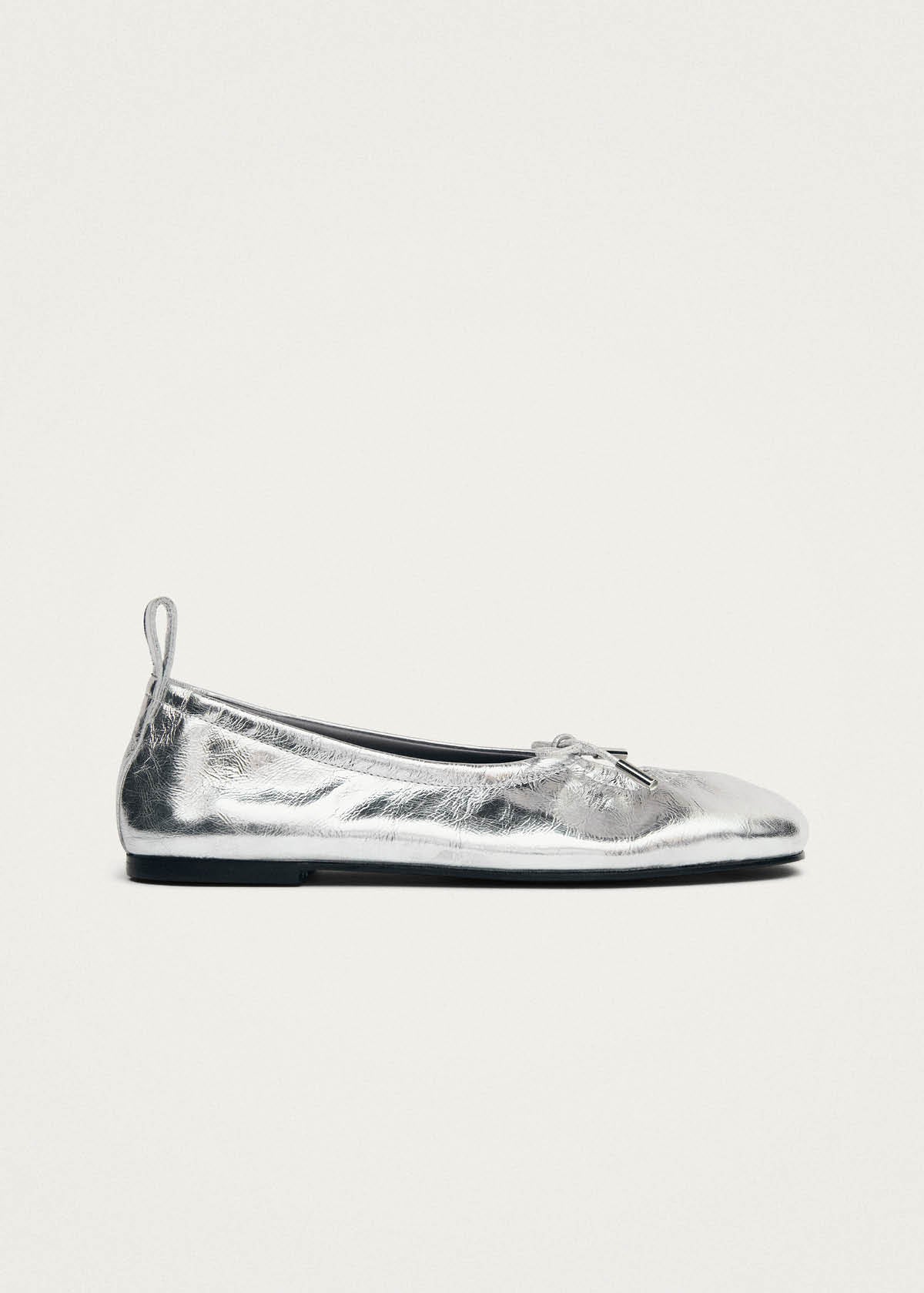 Rosalinda Ballerina Elastica Metallizzata - Argento