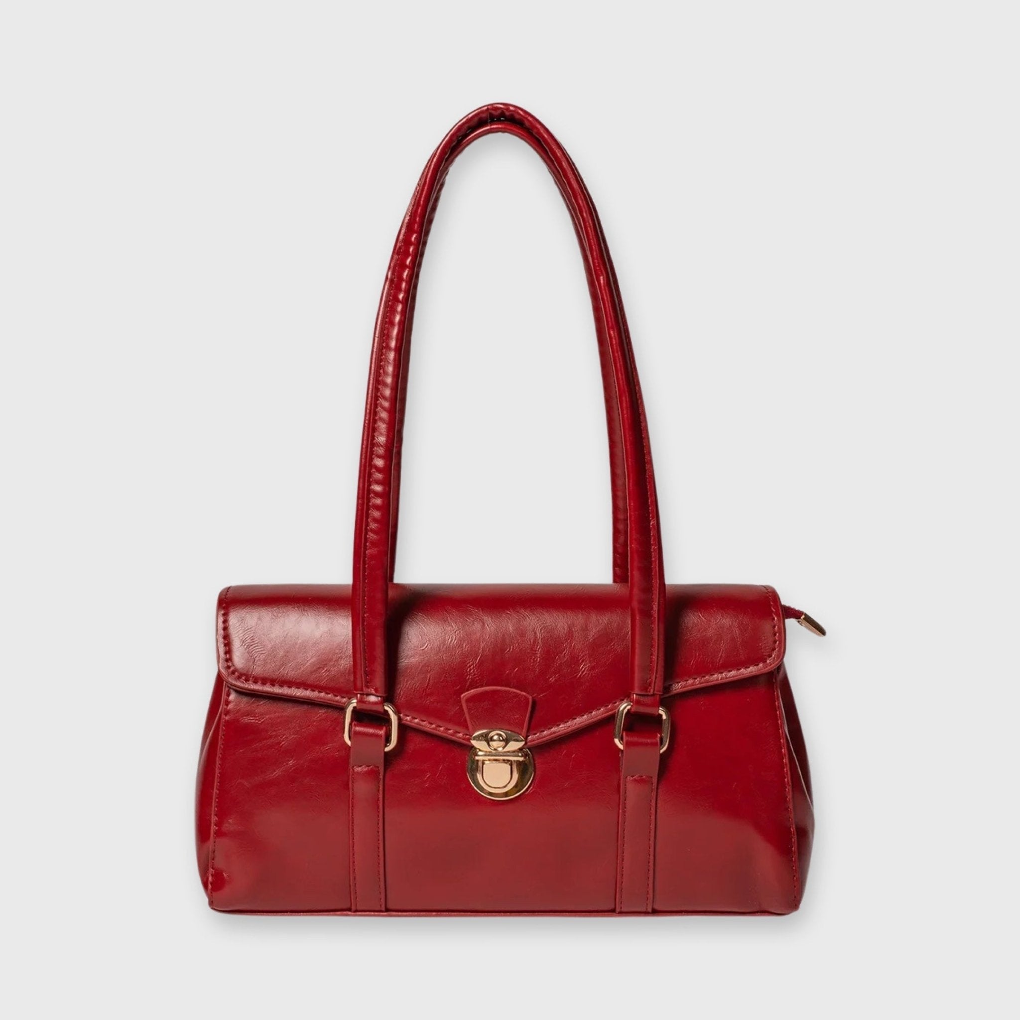 Corvina Borsa da Lavoro Vintage - Rosso